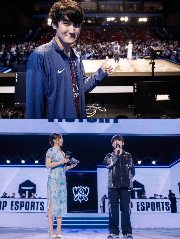 LOL官推晒Karsa幕后给JackeyLove比赞的照片